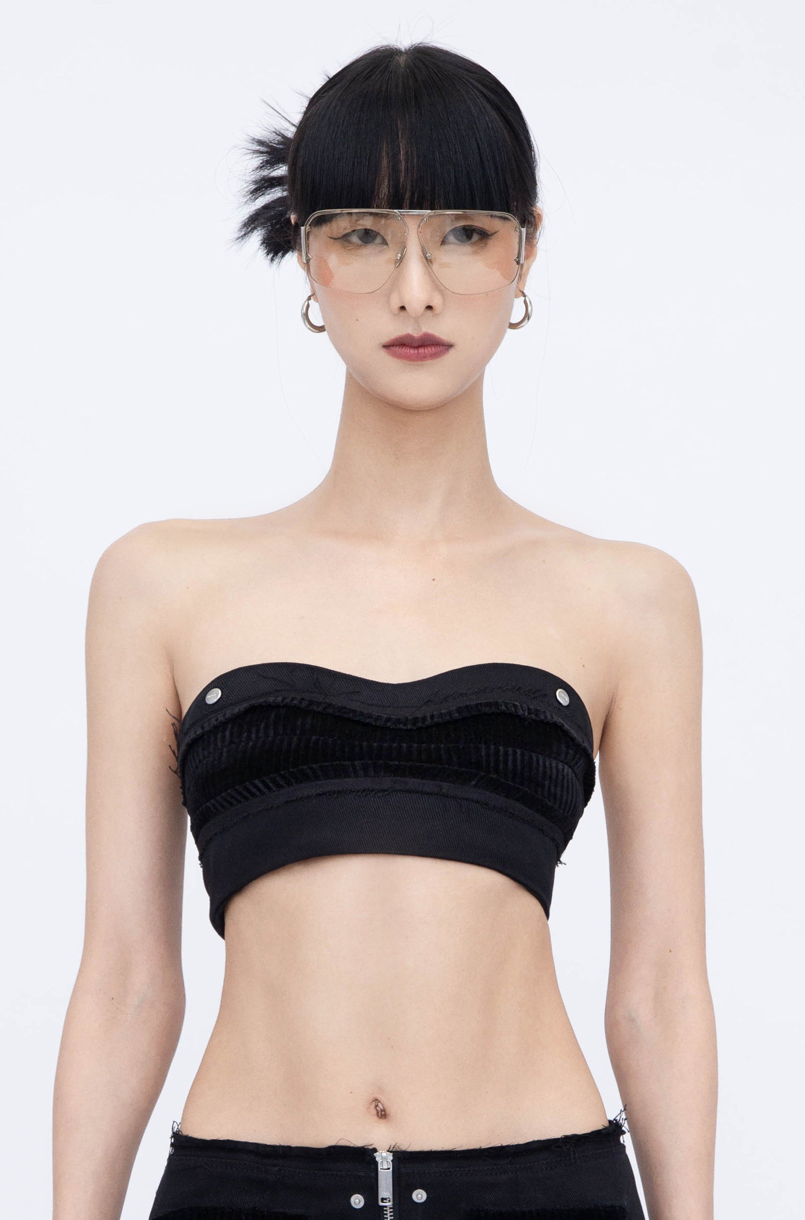 Black tube bralette online