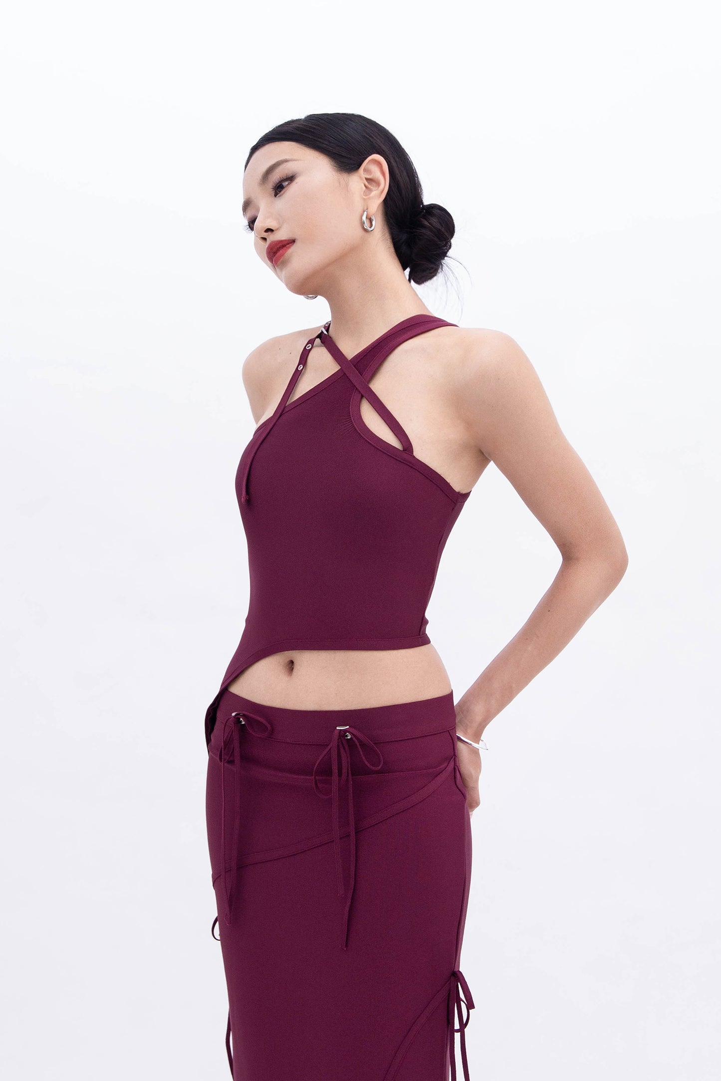 BELLA CROSS TOP (WINE)