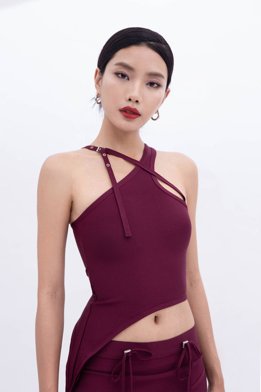 BELLA CROSS TOP (WINE)