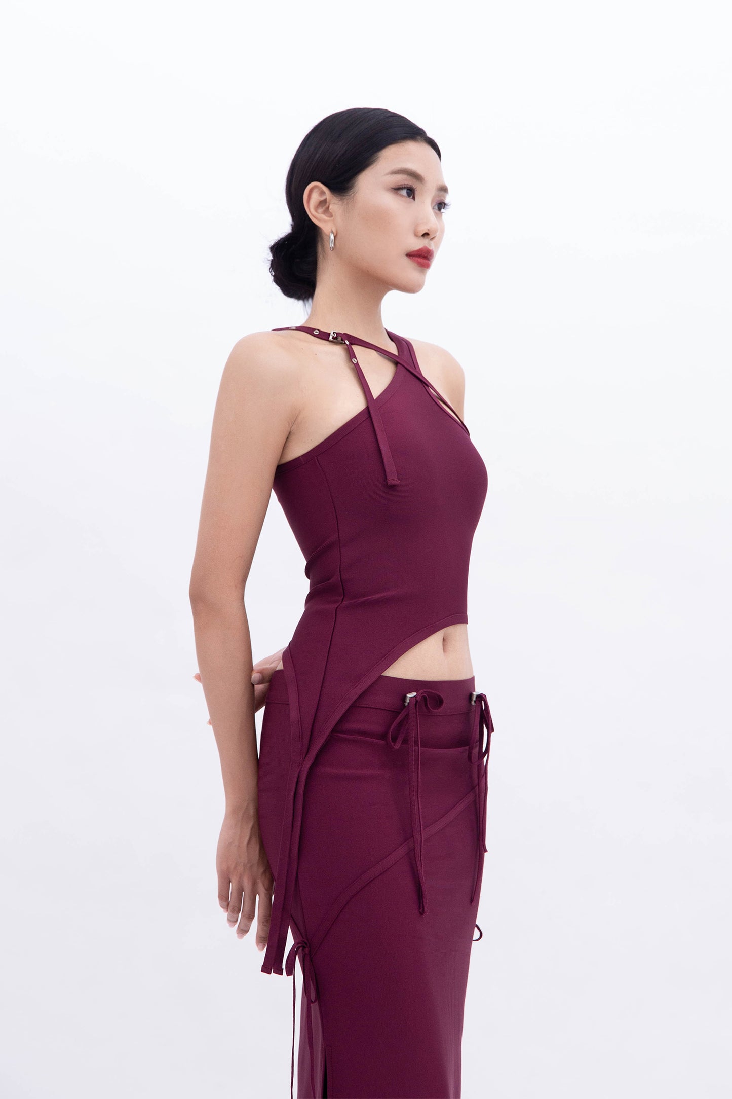 BELLA CROSS TOP (WINE)