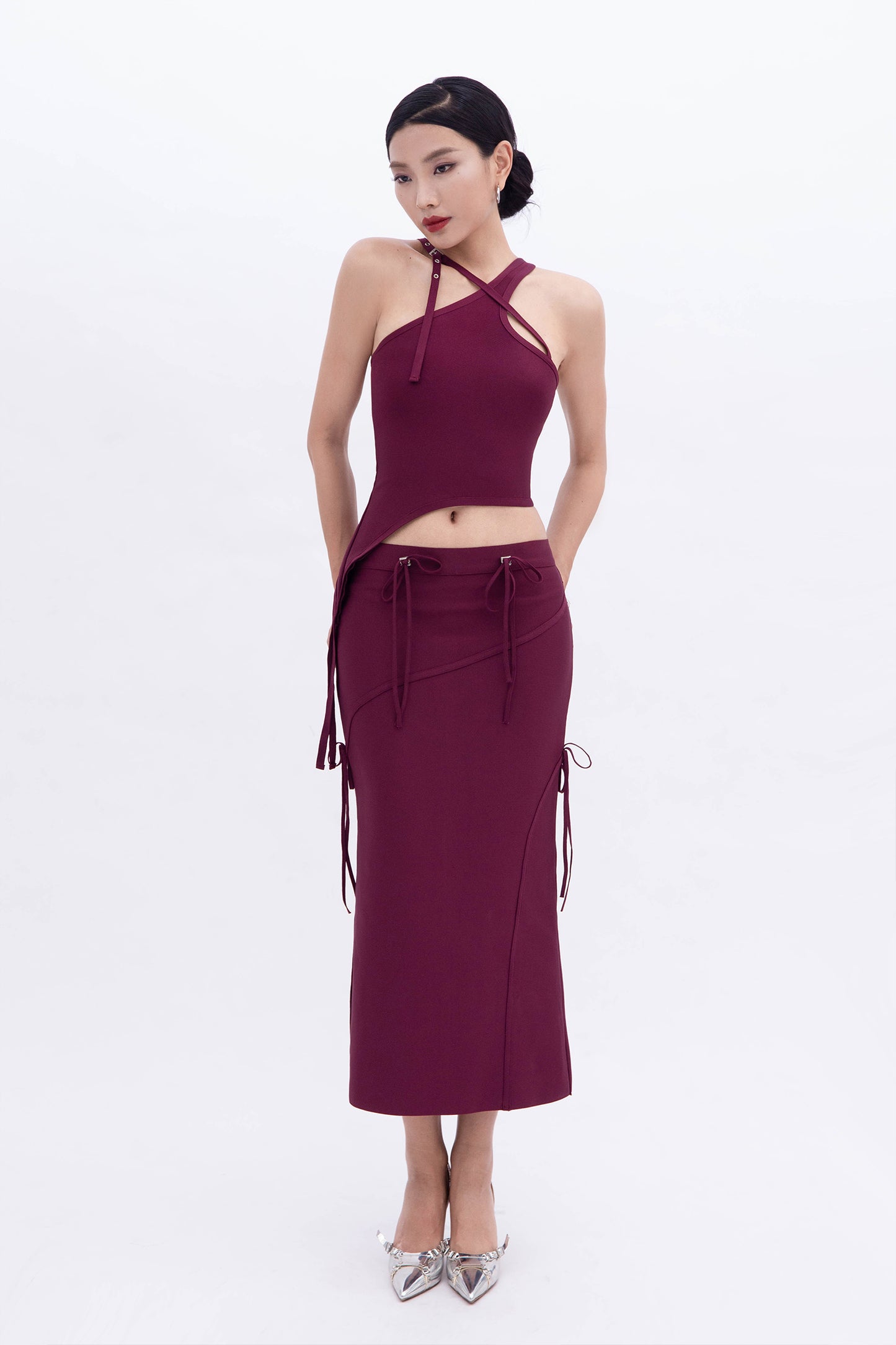 BELLA CROSS TOP (WINE)