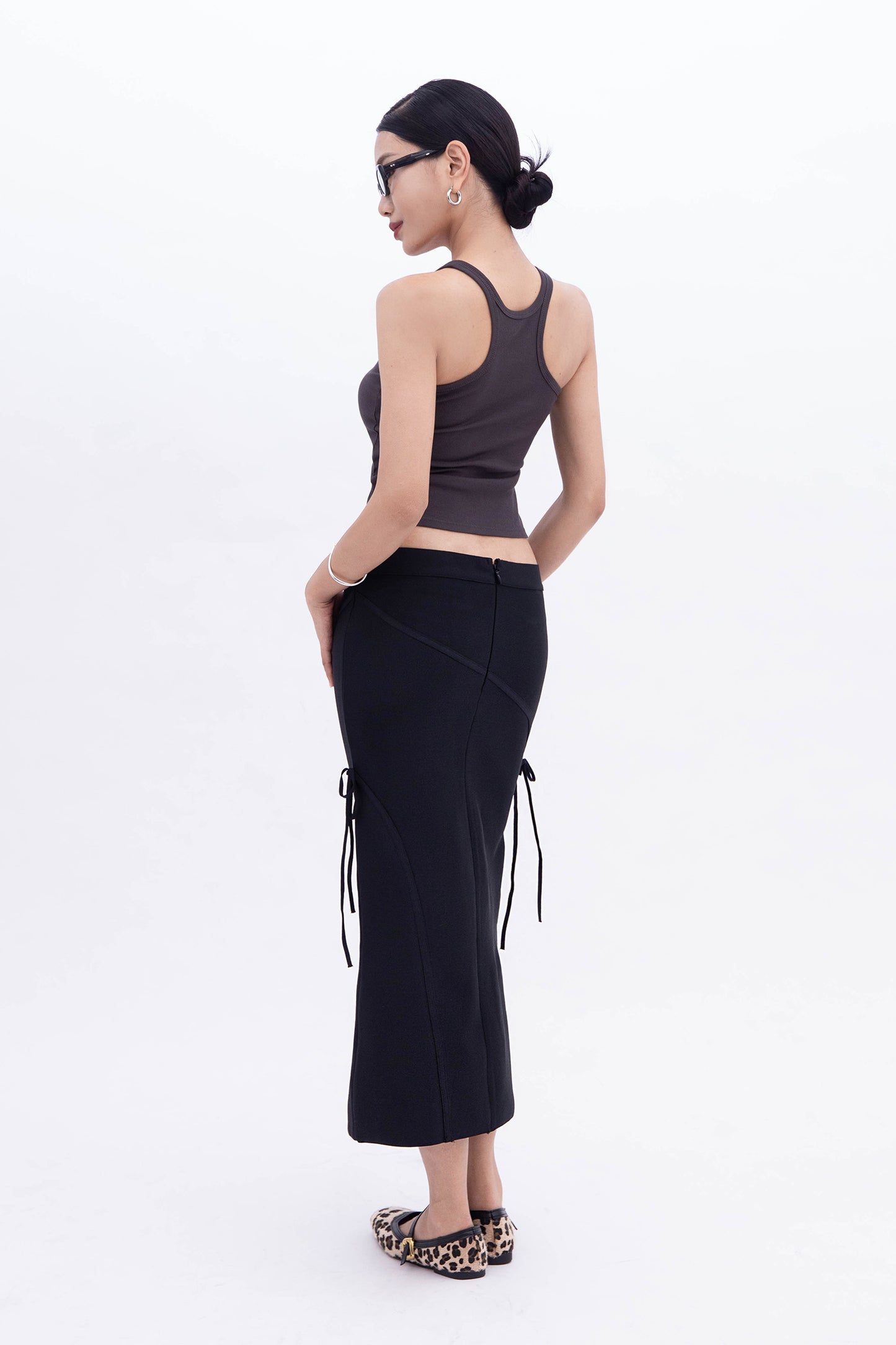 BEA RIBBON SKIRT (BLACK)