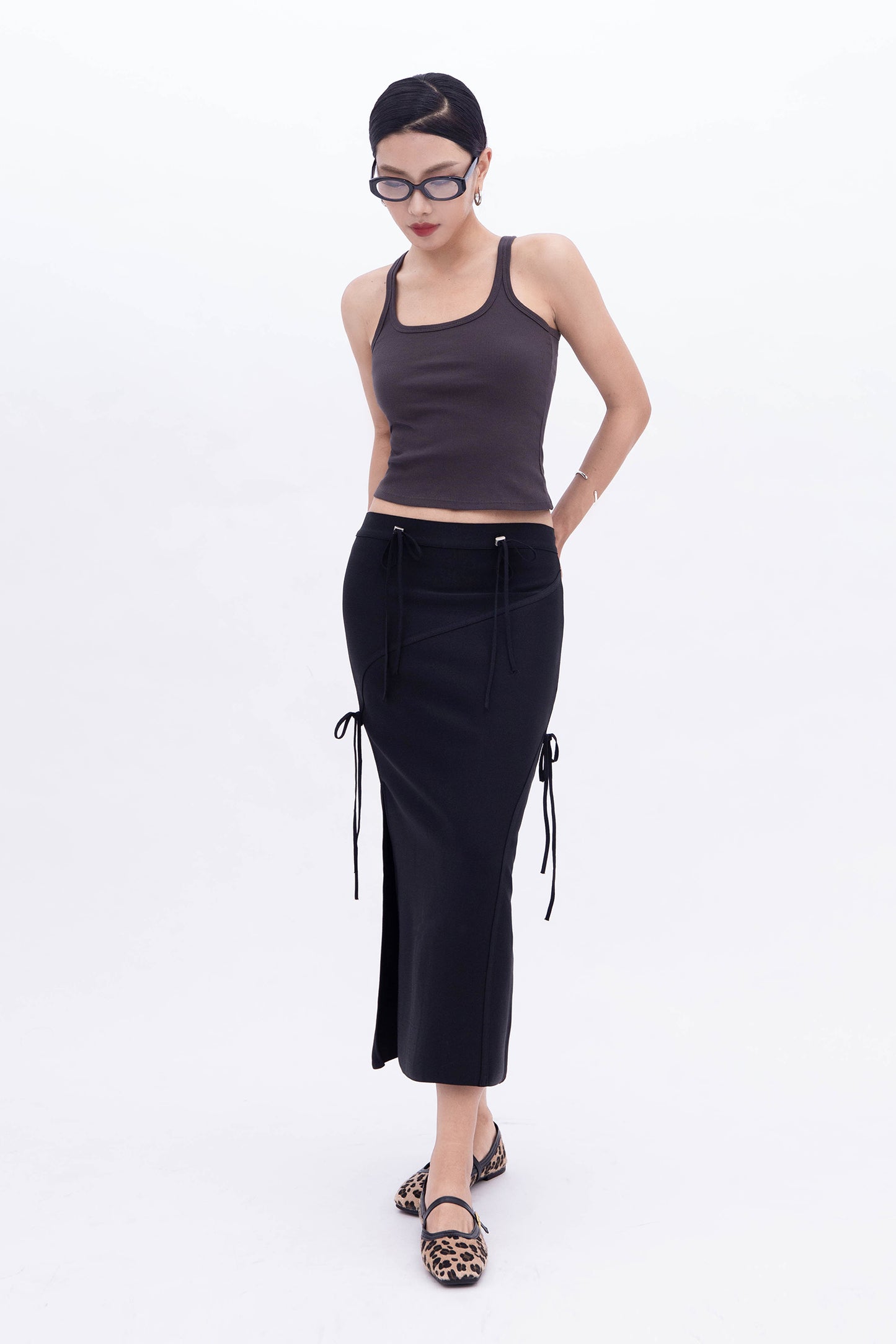 BEA RIBBON SKIRT (BLACK)