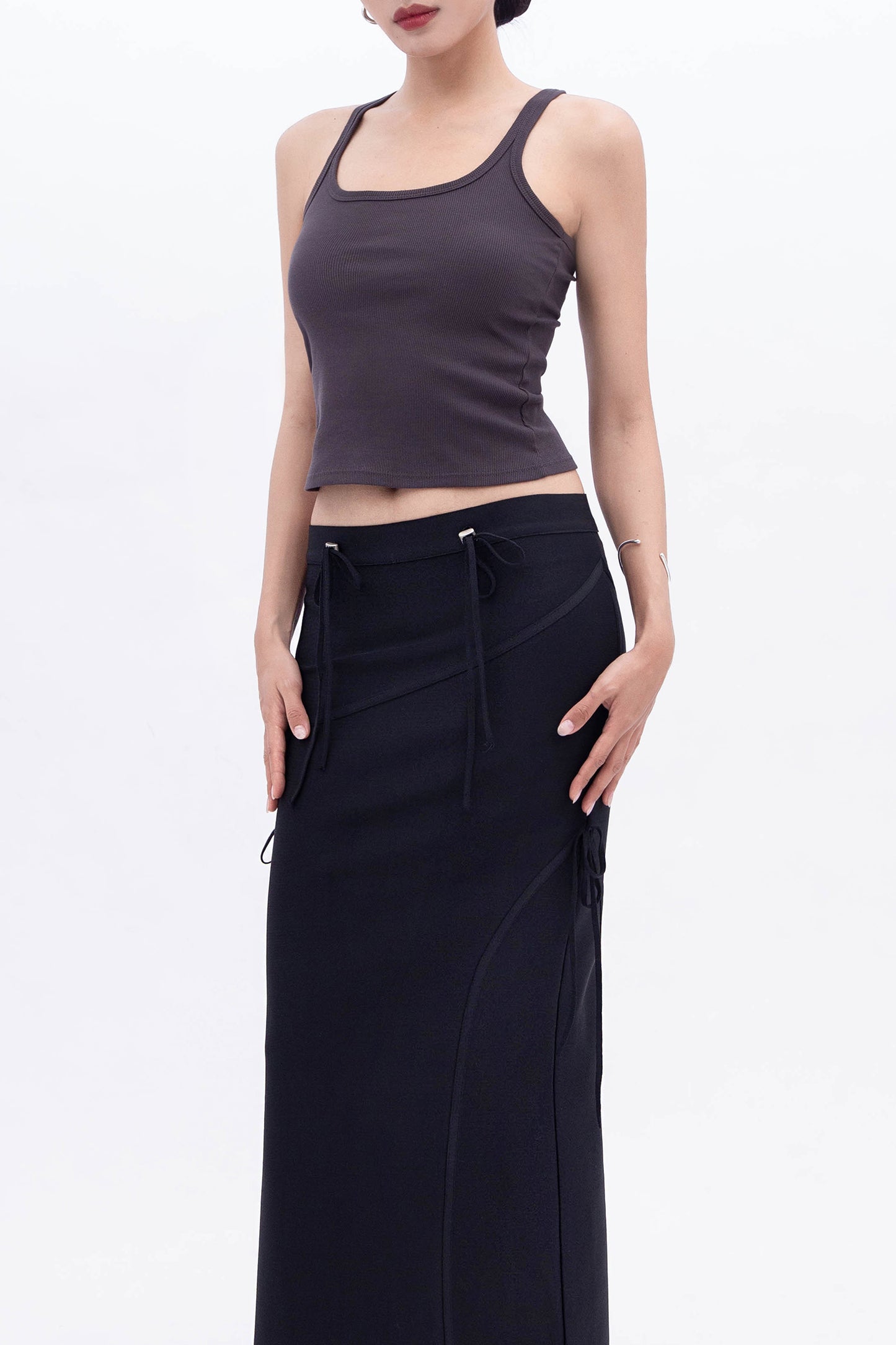 BEA RIBBON SKIRT (BLACK)